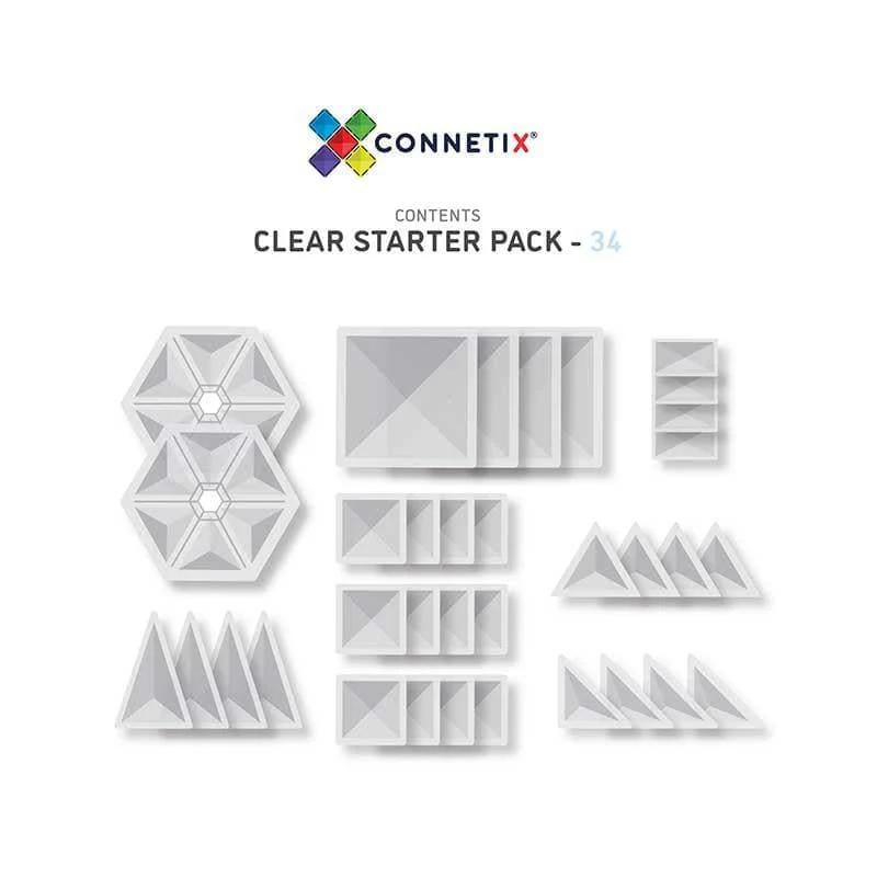 Connetix 34pc Clear Pack - Image 2