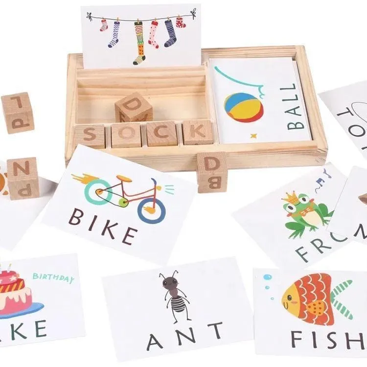 Wooden Educational & Language Development Cards - Image 5