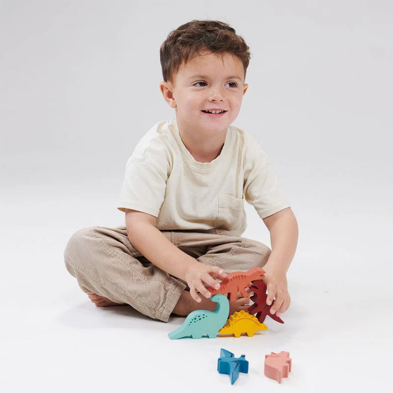 Happy Stacking Dinosaurs Set & Bag - Image 3