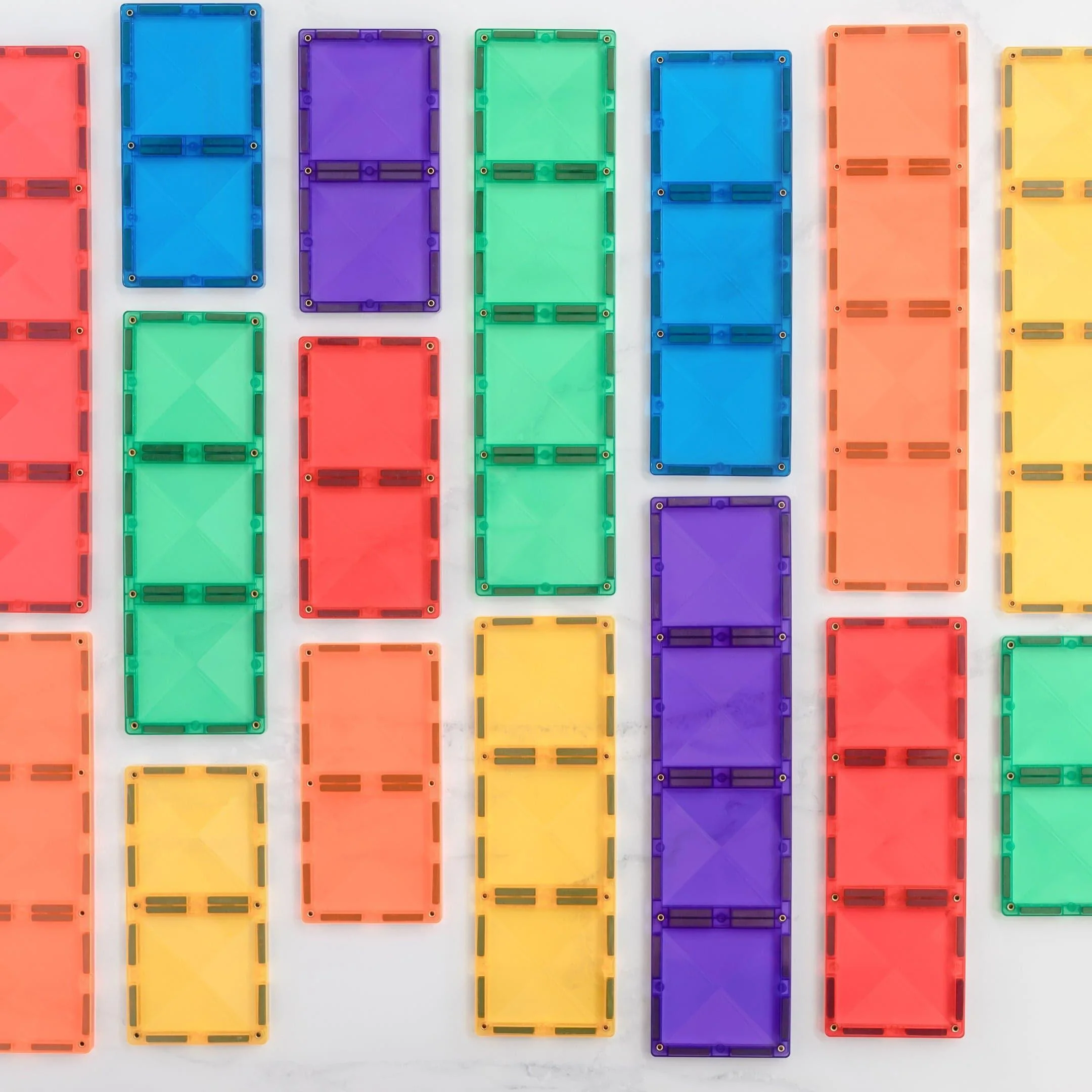 Connetix Rainbow Rectangle Pack 18pc - Image 6